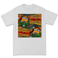 Dove Grey christmas school bus seamless pattern Premium Tee - BundleAndBundleShop