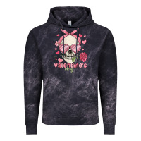 Cloud Black valentine's day skull Vintage Hoodie - MaliasSmallBusiness