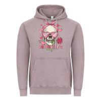Vintage Zinc valentine's day skull Vintage Hoodie - MaliasSmallBusiness