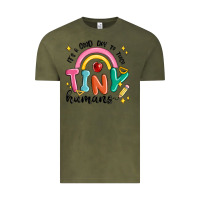 Vintage Olive its a good day to teach tiny humans Vintage Tee - MaliasSmallBusiness