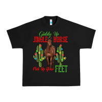 Black giddy up jingle horse pick up your feet Urban Heavy Tee - MaliasSmallBusiness