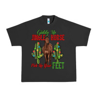 Pigment Black giddy up jingle horse pick up your feet Urban Heavy Tee - MaliasSmallBusiness