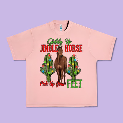 Giddy Up Jingle Horse Pick Up Your Feet Urban Heavy Tee Designed By Maliassmallbusiness