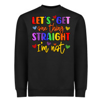 Black celebrate pride with colorful text Heavyweight Sweatshirt - LillyAllenDesigns