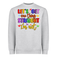 Heather Grey celebrate pride with colorful text Heavyweight Sweatshirt - LillyAllenDesigns