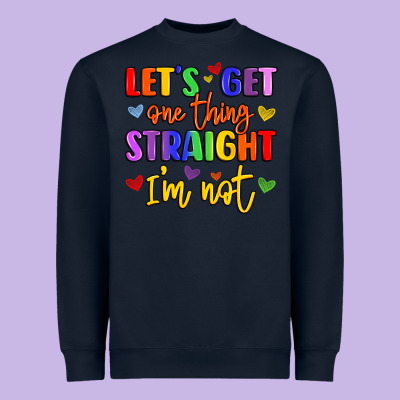 Celebrate Pride With Colorful Text Heavyweight Sweatshirt Designed By Lillyallendesigns