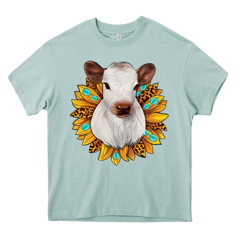 Sunflower Heifer Heavy Core Tee by JahusDesignShop | Teevron