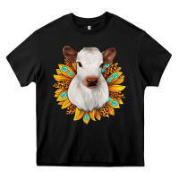 Black sunflower heifer Heavy Core Tee - JahusDesignShop