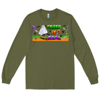 Army Green creep it real libbey glass Long Sleeve Tee - BundleAndBundleShop