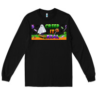 Black creep it real libbey glass Long Sleeve Tee - BundleAndBundleShop