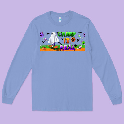 Creep It Real Libbey Glass Long Sleeve Tee Designed By Bundleandbundleshop