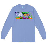 Colony Blue creep it real libbey glass Long Sleeve Tee - BundleAndBundleShop