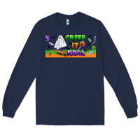 Navy creep it real libbey glass Long Sleeve Tee - BundleAndBundleShop