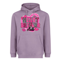 Lavender Heart breaker club Valentine's Day Heavyweight Hoodie - HowdyJamesFarm