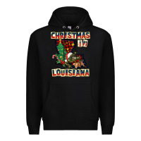 Black christmas in louisiana Premium Hoodie - CowGirlArtShop