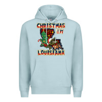 Blue Mist christmas in louisiana Premium Hoodie - CowGirlArtShop