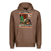 Chestnut christmas in louisiana Premium Hoodie - CowGirlArtShop