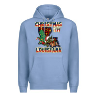 Colony Blue christmas in louisiana Premium Hoodie - CowGirlArtShop