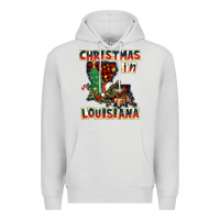 Dove Grey christmas in louisiana Premium Hoodie - CowGirlArtShop