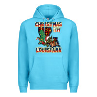 Ocean Blue christmas in louisiana Premium Hoodie - CowGirlArtShop
