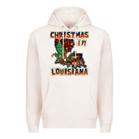 Pale Pink christmas in louisiana Premium Hoodie - CowGirlArtShop