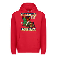 Red christmas in louisiana Premium Hoodie - CowGirlArtShop