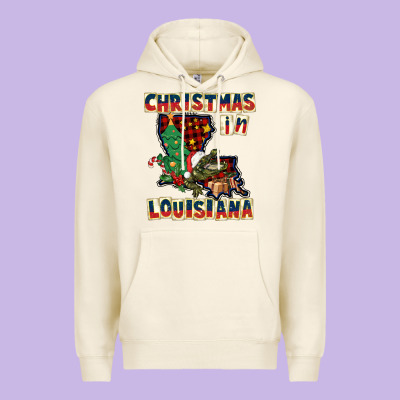 Christmas In Louisiana Premium Hoodie Designed By Cowgirlartshop