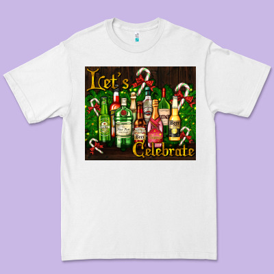 Christmas Cocktail Premium Tee Designed By Adodesignshop