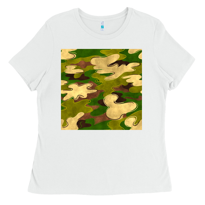 Camouflage Seamless Pattern Ladies Tee by BundleAndBundleShop | Teevron