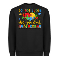 Black puzzle heart inclusivity message Heavyweight Sweatshirt - LillyAllenDesigns
