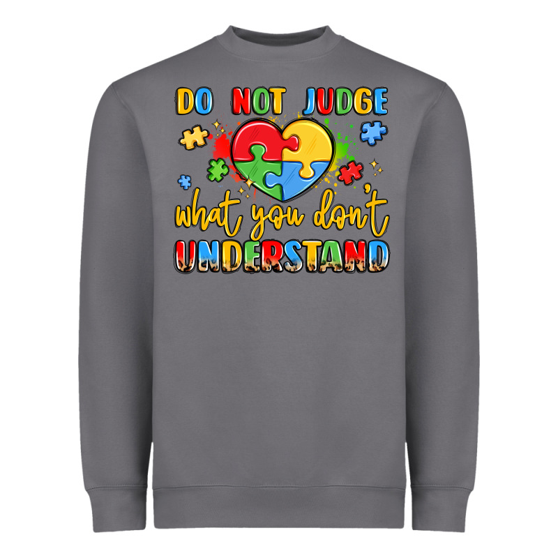 Puzzle Heart Inclusivity Message Heavyweight Sweatshirt by LillyAllenDesigns | Teevron