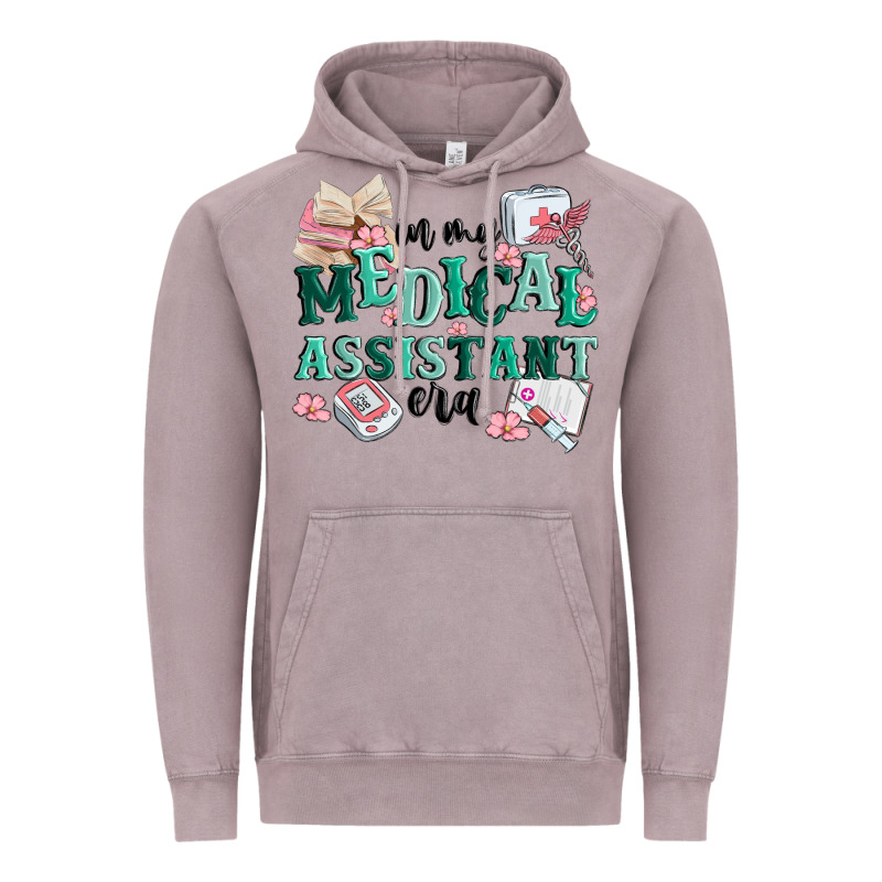In My Medical Assistant Era Vintage Hoodie by MaliasSmallBusiness | Teevron