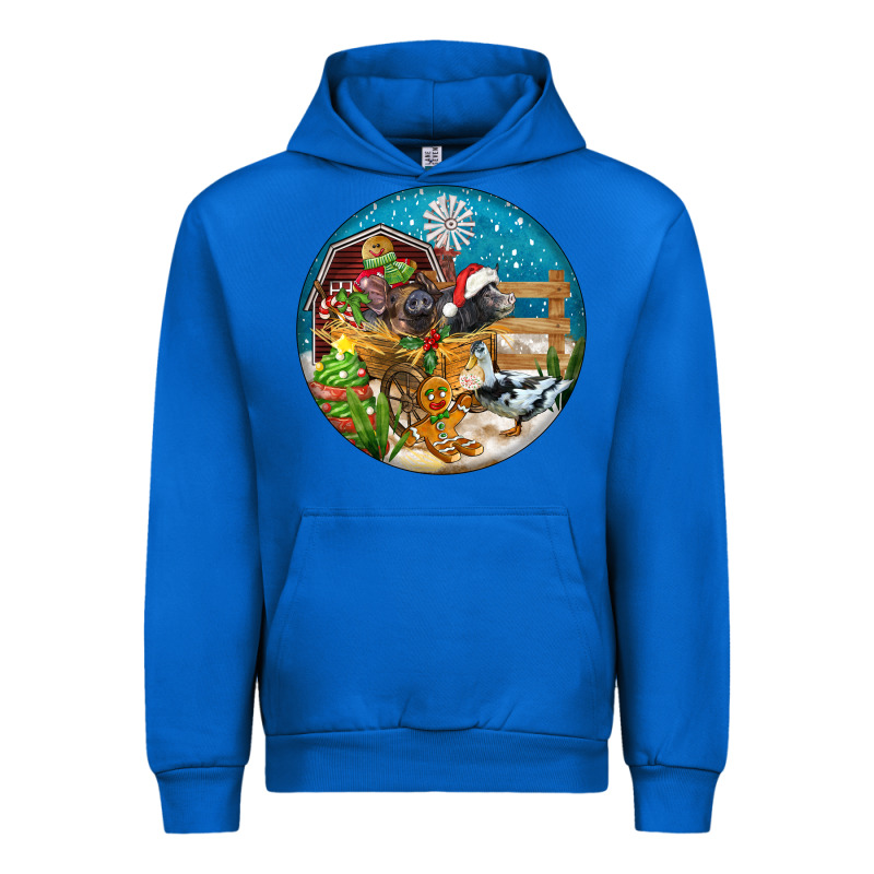 Christmas  Farm Animals Urban Hoodie by FaDigitalArtStudio | Teevron