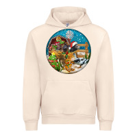 Sandshell Christmas  farm animals Urban Hoodie - FaDigitalArtStudio