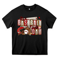 Black it's a baseball kinda day Heavy Core Tee - Jasminsmagicworld
