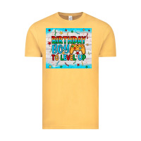 Vintage Mustard birthday boy to level up Vintage Tee - JahusDesignShop