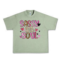 Oil Green sassy little soul Urban Heavy Tee - MaliasSmallBusiness