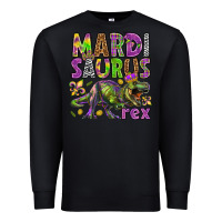 Black Mardi Saurus Rex Premium Sweatshirt - HowdyJamesFarm