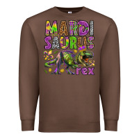 Chestnut Mardi Saurus Rex Premium Sweatshirt - HowdyJamesFarm