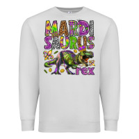 Dove Grey Mardi Saurus Rex Premium Sweatshirt - HowdyJamesFarm