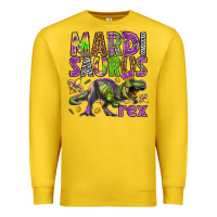 Lemon Mardi Saurus Rex Premium Sweatshirt - HowdyJamesFarm