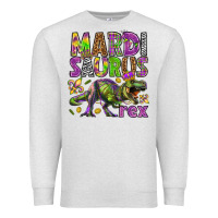 Oatmeal Heather Mardi Saurus Rex Premium Sweatshirt - HowdyJamesFarm