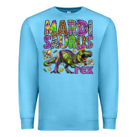 Ocean Blue Mardi Saurus Rex Premium Sweatshirt - HowdyJamesFarm