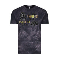 Cloud Black the best things in life mess up your hair Vintage Tee - MaliasSmallBusiness