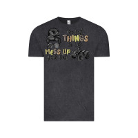 Vintage Black the best things in life mess up your hair Vintage Tee - MaliasSmallBusiness