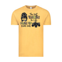 Vintage Mustard the best things in life mess up your hair Vintage Tee - MaliasSmallBusiness