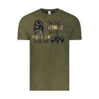 Vintage Olive the best things in life mess up your hair Vintage Tee - MaliasSmallBusiness