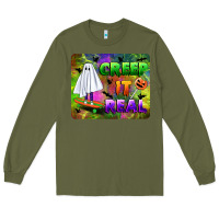 Army Green creep it real mousepad Long Sleeve Tee - BundleAndBundleShop