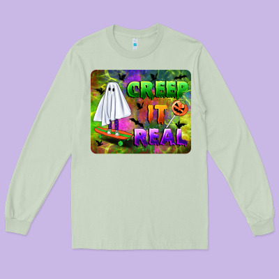 Creep It Real Mousepad Long Sleeve Tee Designed By Bundleandbundleshop