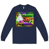 Navy creep it real mousepad Long Sleeve Tee - BundleAndBundleShop